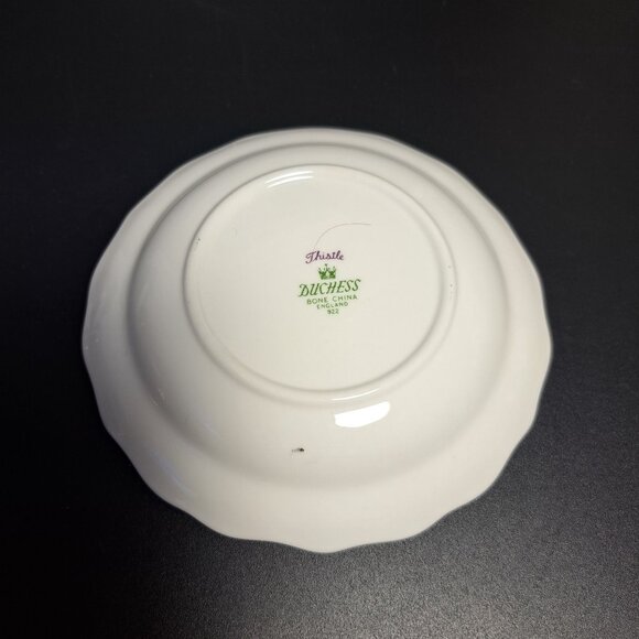 Duchess Thistle Bone China Coaster With Gold Trim - Picture 4 of 4